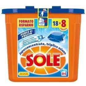 SOLE ECODOSI DETERSIVO BUCATO LAVATRICE PODS PERLE DI PULITO