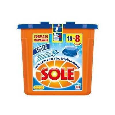 SOLE ECODOSI LAUNDRY DETERGENT WASHING MACHINE PODS PERLE DI