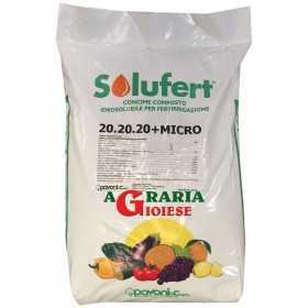 SOLUFERT FERTILIZER FOR FERTIGATION 20.20.20 + MICRO KG. 25