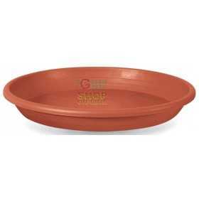 PLASTIC SAUCER OMNIA BROWN CM. 34