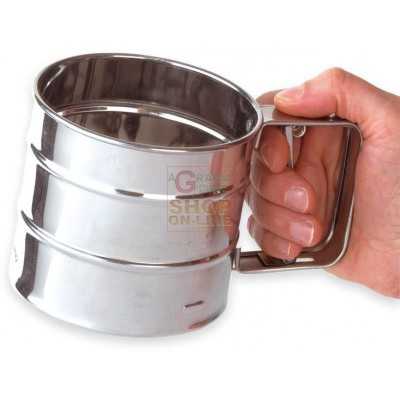 SPARGIFARINA CON MANICO IN ACCIAIO INOX CC. 350 