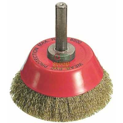 CUP BRUSH CORRUGATED WIRE SHANK 6X25 MM. 50