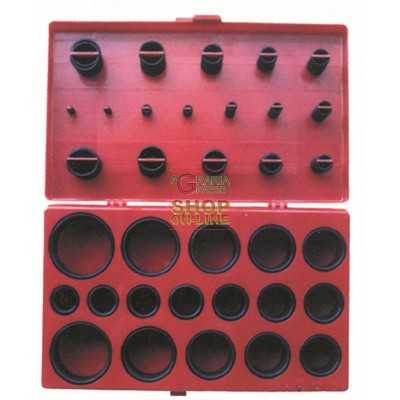 ASSORTMENT RUBBER RINGS O-RINGS CASE 419 PIECES