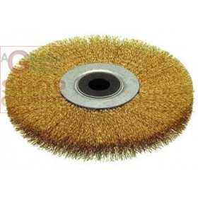CIRCULAR BRUSH WITH CORRUGATED WIRES HOLE MM. 10 MM. 80X10