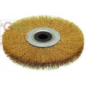 CIRCULAR BRUSH WITH CORRUGATED WIRES HOLE MM. 16 MM. 120X20