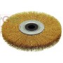 SPAZZOLA CIRCOLARI CON FILI ONDULATI FORO MM. 16 MM. 180X20 