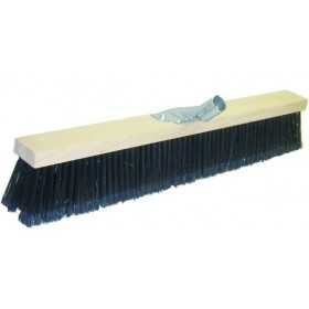SPAZZOLONE INDUSTRIALE NYLON 4 FILE NERO LISCIO CM. 60 