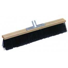 SPAZZOLONE INDUSTRIALE NYLON 4 FILE NERO LISCIO CM. 80 