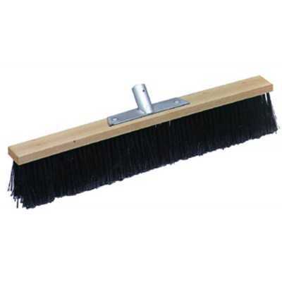 SPAZZOLONE INDUSTRIALE NYLON 4 FILE NERO LISCIO CM. 80 