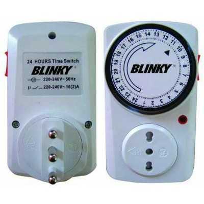 PLUG AND SOCKET DAILY TIMER BLINKY 220 VOLT 24 HOURS