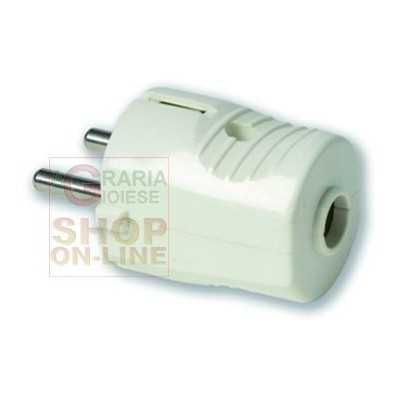 SCHUKO PLUG 10-16A WITH T AXIAL