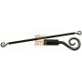 ANTIQUE BARREL FOR CURTAIN IN WROUGHT IRON CURLY CM. 60/80
