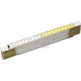 STANLEY DOUBLE METER WHITE YELLOW THICKNESS MM. 3