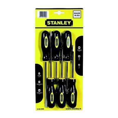 STANLEY SET 6 BASIC SCREWDRIVERS ART. 064457 064006