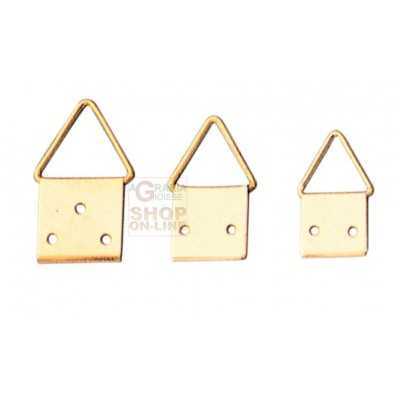 BRASS-PLATED STEEL ATTACHMENTS JOINT N. 1 WITH NAILS PCS. 20