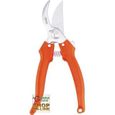 STOCKER SCISSOR INOX FOR GARDEN AND GRAPE HARVEST CM.19