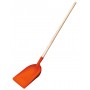 STOCKER PALA IN PLASTICA PER NEVE E GRANO CON MANICO IN LEGNO 