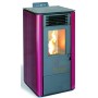 STUFA A PELLET AMG ALBA MOD. 12 KW 10,1 COLORE ROSSO 