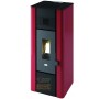 STUFA A PELLET PUNTO FUOCO MINNI KW 6,3 (BR) ROSSO 