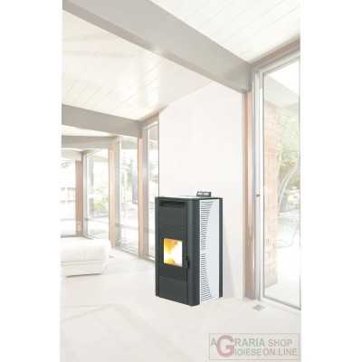 STUFA PELLET KING IDRO KW20 BIANCA 
