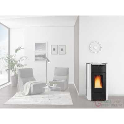 PELLET STOVE KW 20.3 RAFFAELLA IDRO WHITE