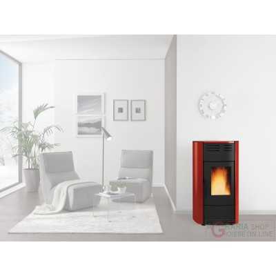 PELLET STOVE KW 20.3 RAFFAELLA IDRO BORDEAUX