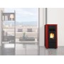 STUFA PELLET KW 8 GIUSY BORDEAUX 