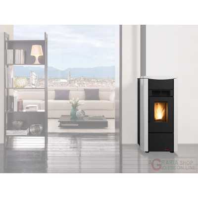 STUFA PELLET KW 9,2 GIUSY PLUS BIANCA CANALIZ 