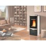 STUFA PELLET KW.14 DUCHESSA IDRO CERAM.BIANCA 