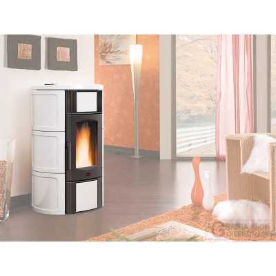 PELLET STOVE KW.20,3 ISIDE IDRO CERAM.WHITE