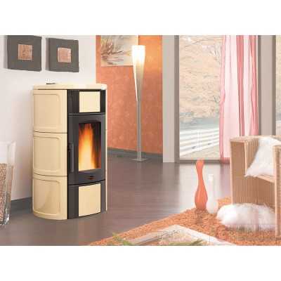 STUFA PELLET KW.20,3 ISIDE IDRO CERAM.PERGAM. 