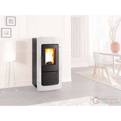 STUFA PELLET KW30 DIADEMA ACS IDRO BIANCA 