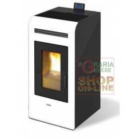 PELLET STOVE MOD. KING 16 DUCTED KW. 15.5 WHITE COLOR