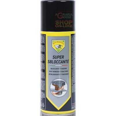 SUPERSBLOCCANTE LUBRIFICANTE SPRAY MULTIUSO CON SETTE FUNZIONI