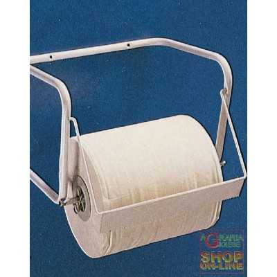 SUPPORTO A PARETE PER BOBINE DI CARTA PORTAROTOLO 