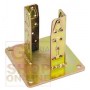 SUPPORTO ANCORAGGIO 4 FORI ACCIAIO TROPICALIZZATO ART.800 60x6 