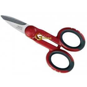 AUSONIA Standard electrician scissors rubber handle CM. 14
