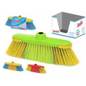 SWIIX FLOOR BROOM IN SYNTHETIC FEATHERED FIBER WITH BUMPERS