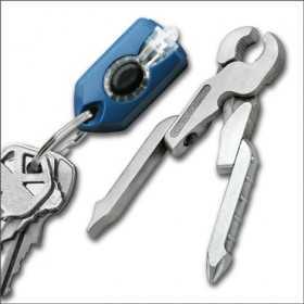 SWISSTECH MICRO-PRO XL900 KEY RING WITH TORCH AND STAINLESS