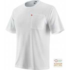 POLYESTER T SHIRT SHORT SLEEVE POCKET ON THE RIGHT SIDE COLOR