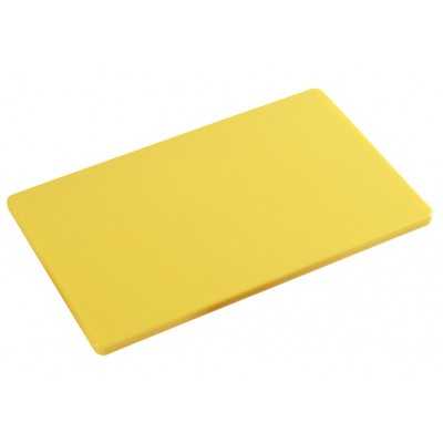 Polyethylene cutting board for kitchen Kesper HACCP yellow