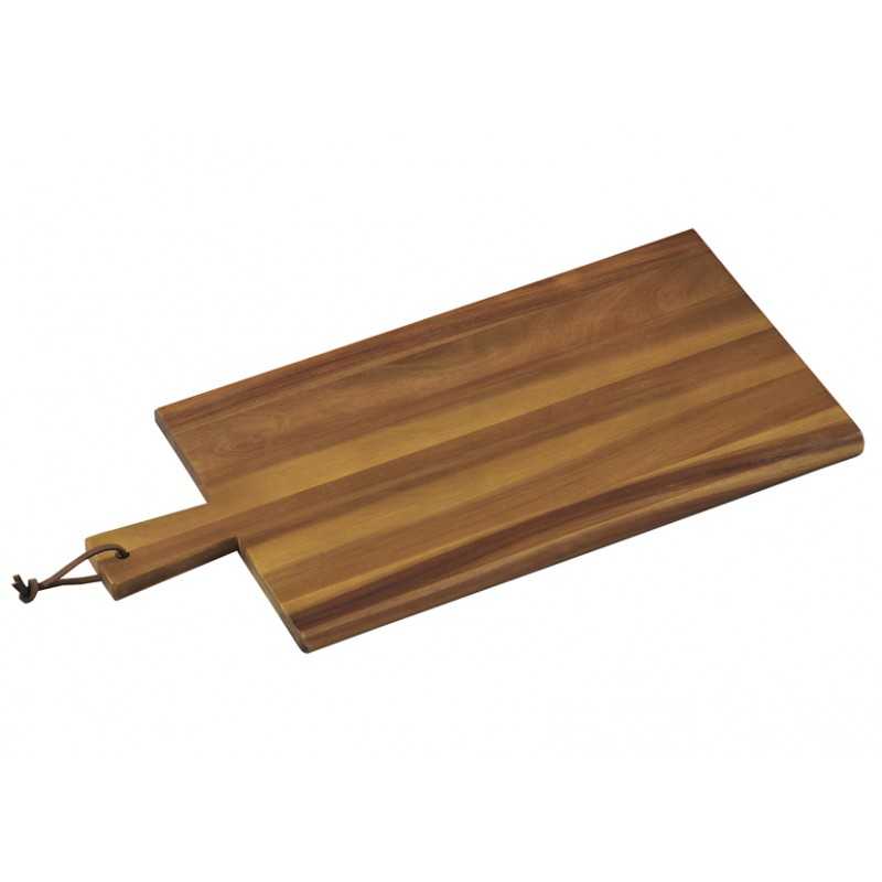 Acacia wood cutting board for Kesper kitchen with handle cm. 45x22