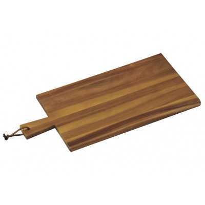 Tagliere in legno acacia per cucina Kesper con manico cm. 45x22 