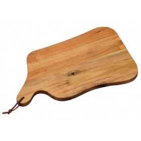 Acacia wood cutting board for kitchen Kesper FSC cm. 40x24x1.8