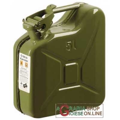 METAL TANK FOR FUEL APPROVED GREEN LT. 5