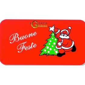TAPPETO ZERBINO DI NATALE BUONE FESTE CM. 40x67 