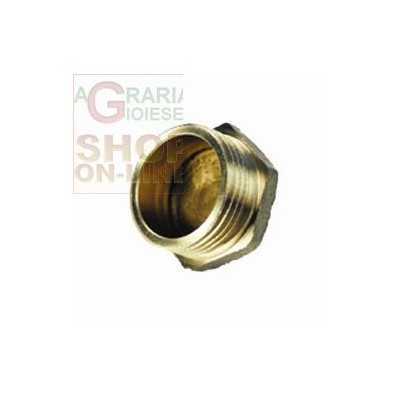 MALE CAP IN YELLOW BRASS ART. 292 GR. 3/8