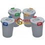 TATA BIN WITH LID AND OKEY HANDLES LT. 25 BLUE