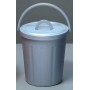 TATA BIN WITH LID LT. 20 GRAY