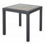 TAVOLO DALLAS IN PLASTICA ANTRACITE cm. 80x80x74h. 